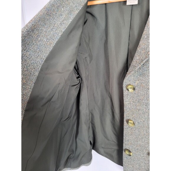 L.L. Bean Womens Wool & Silk Blend Blazer Jacket Size L Petite - Picture 4 of 8